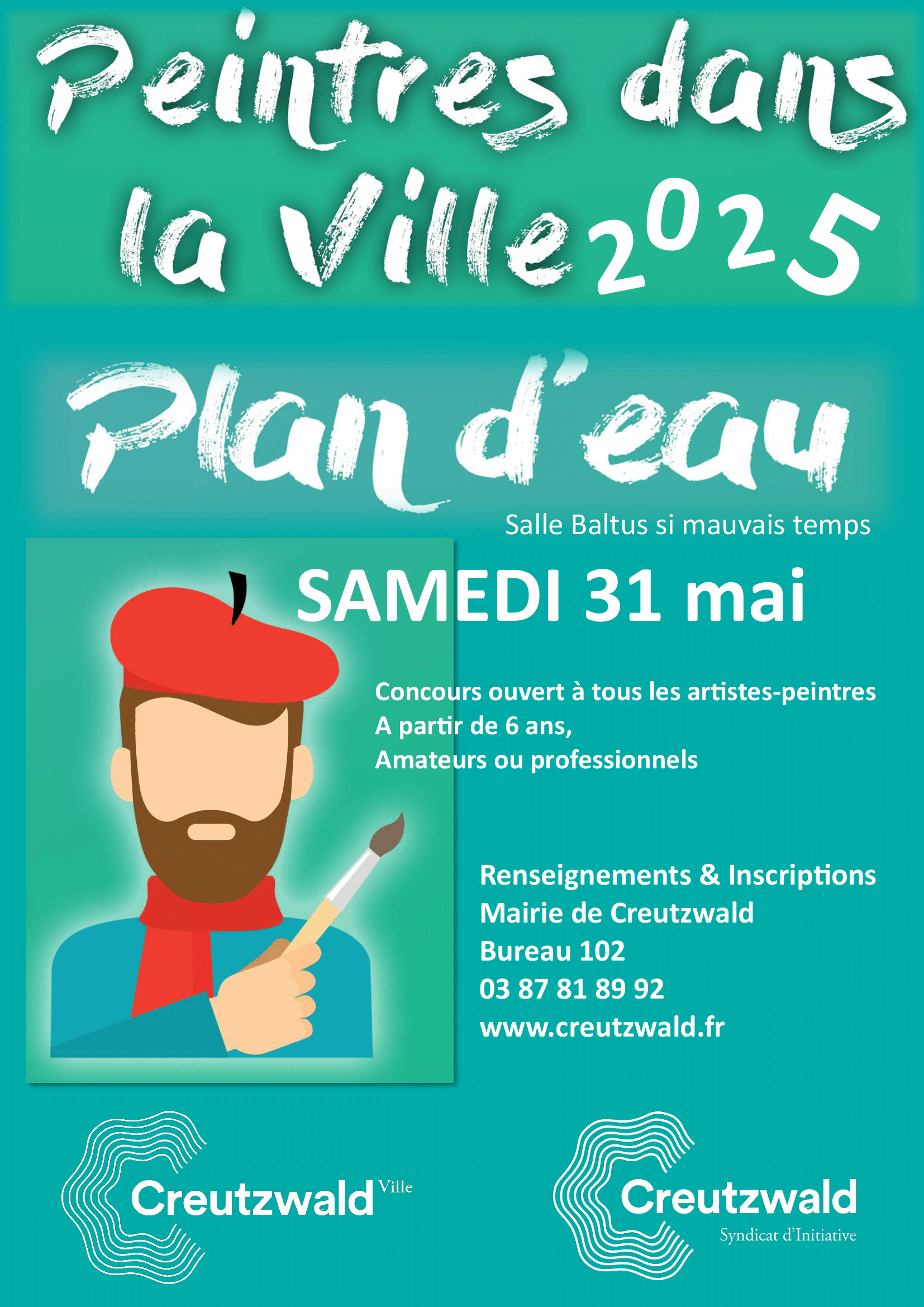 Les Peintres dans la Ville – Concours mit Expo 31.5. bis 9.6. in Creutzwald